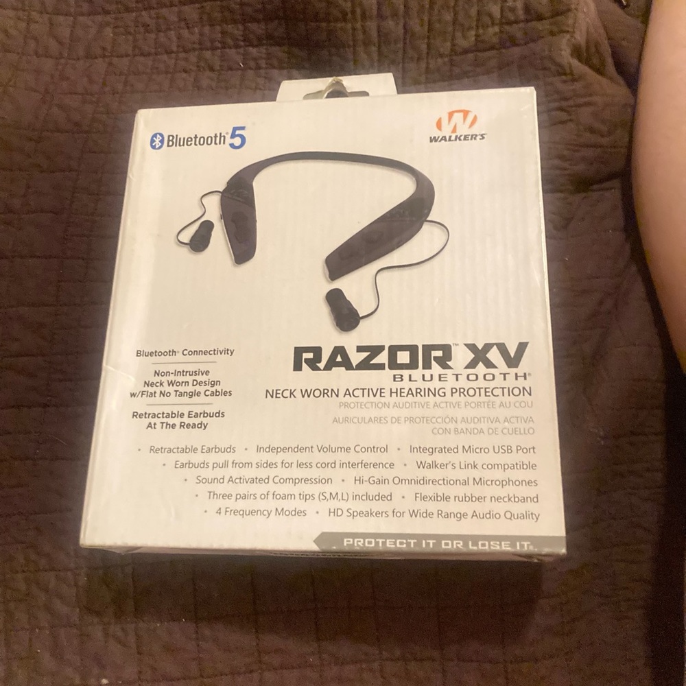 Walker’s RAZOR XV Bluetooth5 Neck Worn Active Hearing protection